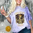 Emo Mom Club Still Rockin Skeleton Nostalgia Women Mother Comfort Color Blast T-Shirt Amethyst