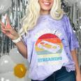 Error 404 Streaming Not Found Nostalgia VHS Retro Tape Comfort Color Blast T-Shirt Amethyst