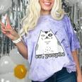 Ew People Introvert Sayings Sarcastic Cat Quote Comfort Color Blast T-Shirt Amethyst
