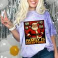 Family Christmas Retro Santa Holiday Nostalgia Vibes Comfort Color Blast T-Shirt Amethyst