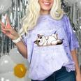 Felinetrovert Definition Cat Lover Introvert Humor Cats Comfort Color Blast T-Shirt Amethyst
