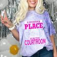 Female Lawyer Women Law Student Graduation Bar Exam Comfort Color Blast T-Shirt Amethyst