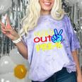 First Day Of School Shirt Peace Out Pre-K Graduation Kids So Comfort Color Blast T-Shirt Amethyst