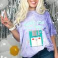 Floppy Disk Retro Tech Nostalgia Old School Computing Humor Comfort Color Blast T-Shirt Amethyst