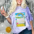 Frutiger Aero Aesthetic Rainbow Glitch Art Premium Tri-Blend Comfort Color Blast T-Shirt Amethyst
