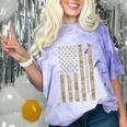 Frutiger Aero Aesthetic Retro Tech Desert Camo Distressed Comfort Color Blast T-Shirt Amethyst