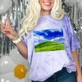 Frutiger Aero Meadow Aesthetic Y2k 2000s Ironic Nostalgic Comfort Color Blast T-Shirt Amethyst