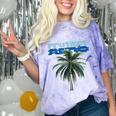 Frutiger Aero Palm Tree Y2k Aesthetic 2000s Trend Comfort Color Blast T-Shirt Amethyst
