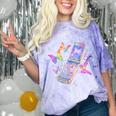 Frutiger Aero Y2K Chrome Phone Butterfly Comfort Color Blast T-Shirt Amethyst