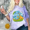 Frutiger Aero Y2K Fashion Trends Statement Piece Tech Orange Premium Comfort Color Blast T-Shirt Amethyst