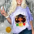 Future HBCU Grad Afro Girl College Graduation Kids Comfort Color Blast T-Shirt Amethyst