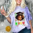 Future HBCU Grad Girl Kids Graduation HBCU College Comfort Color Blast T-Shirt Amethyst