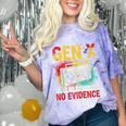 Gen X Lots Of Memories No Evidence Retro Nostalgia Humor Comfort Color Blast T-Shirt Amethyst