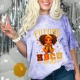 Girl Future HBCU Graduate Afro College Graduation Kids Comfort Color Blast T-Shirt Amethyst