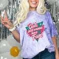 Girls Just Wanna Have Fun Retro 80s Nostalgia Night Out Comfort Color Blast T-Shirt Amethyst