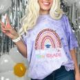 Goodbye 5TH Grade Graduation 2024 Hello 6TH Grade Rainbow Comfort Color Blast T-Shirt Amethyst
