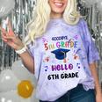 Goodbye 5th Grade Graduation 2025 6th Grade Graduate Kids Comfort Color Blast T-Shirt Amethyst