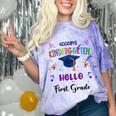 Goodbye Kindergarten Graduation Class 2025 1st Grade Kids Comfort Color Blast T-Shirt Amethyst