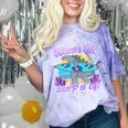 Goodbye School Hello Summer Last Day Of School Graduation Comfort Color Blast T-Shirt Amethyst