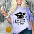 Grad 2021 Graduation Tassel Was Worth The Hassle Comfort Color Blast T-Shirt Amethyst