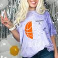 Graduate Senior Class 2020 Graduation Basketball Player Comfort Color Blast T-Shirt Amethyst