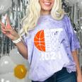 Graduate Senior Class Of 2024 Basketball Player Graduation Comfort Color Blast T-Shirt Amethyst