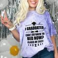 I Graduated Can I Go Back To Bed Class Of 2022 Graduation Comfort Color Blast T-Shirt Amethyst