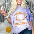 I Graduated Can I Go Back To Bed Now Graduation Comfort Color Blast T-Shirt Amethyst