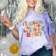 I Graduated Can I Go Back To Bed Now Graduation Groovy Comfort Color Blast T-Shirt Amethyst