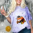 I Graduated Can I Go Back To Bed Sleepy Red Panda Graduation Comfort Color Blast T-Shirt Amethyst