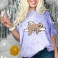 Graduation 2022 PhD Sloth Bachelor Master School Doctor Comfort Color Blast T-Shirt Amethyst