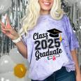 Graduation 2025 Senior 2025 Class Of 2025 Graduate Comfort Color Blast T-Shirt Amethyst
