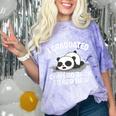Graduation Animal Zoo Panda Bear I Graduated Panda Student Comfort Color Blast T-Shirt Amethyst