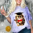 Graduation Cat Class Of 2023 Comfort Color Blast T-Shirt Amethyst