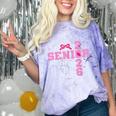 Graduation Class Of 2026 Senior 2026 Pink Bow Coquette Comfort Color Blast T-Shirt Amethyst