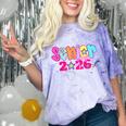 Graduation Class Of 2026 Senior Pink Coquette Bow 2026 Grade Comfort Color Blast T-Shirt Amethyst