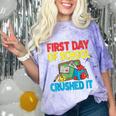 Graduation First Day Of School Crushed It Comfort Color Blast T-Shirt Amethyst