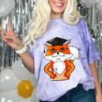 Graduation Fox School Bachelor Master Doctor Study Comfort Color Blast T-Shirt Amethyst