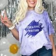 Graduation Graduated Creative Writing Degree University Comfort Color Blast T-Shirt Amethyst