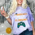 Graduation I Graduated Can I Go Back To Gaming Comfort Color Blast T-Shirt Amethyst