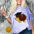 Graduation Hedgehog 2017 Graduate Graduation T-Shirt Comfort Color Blast T-Shirt Amethyst