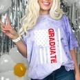 Graduation High School College Flag Graduate T Shirt 2018 Comfort Color Blast T-Shirt Amethyst