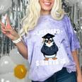 Graduation Penguin Licensed Smartass Graduate Comfort Color Blast T-Shirt Amethyst