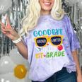 Graduation Shirt Goodbye Kindergarten Hello 1st Grade School Comfort Color Blast T-Shirt Amethyst