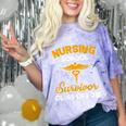 Graduation Shirt Nursing School Survivor Class Of 2018 Tee Comfort Color Blast T-Shirt Amethyst