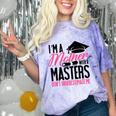Graduation T Shirt For Mom Mother With A Master's Degree Tee Comfort Color Blast T-Shirt Amethyst