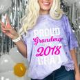 Grandma Graduation Shirt 2018 High School College Grad Comfort Color Blast T-Shirt Amethyst