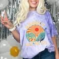 Groovy Like The 70s Aesthetic Nostalgia 1970's Retro Comfort Color Blast T-Shirt Amethyst