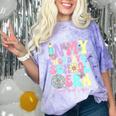 Groovy In My Last Day Of School Era Second Grade Graduation Comfort Color Blast T-Shirt Amethyst