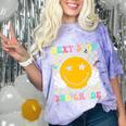 Groovy Next Stop 2nd Grade 1st Grade Graduation 2025 Premium Comfort Color Blast T-Shirt Amethyst